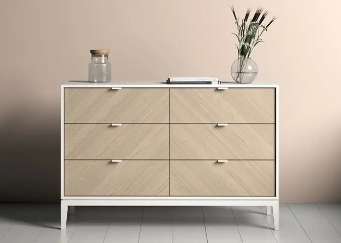 Комод Ellipse Fjord, 136x49x90.4 см, белый