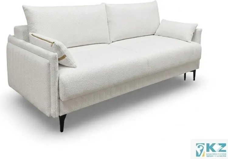 Диван Аврора, 215х110 см, обивка микровелюр, кремовый купить,NaN