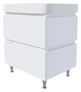 Тумба с раковиной KABINKA.KZ Hilton-60, 60x82x46.5 см, белый