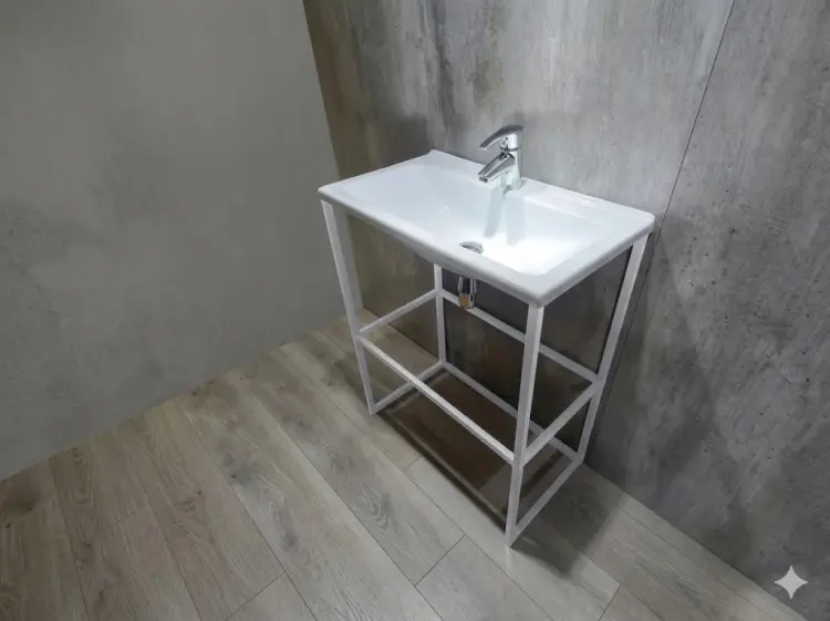 Тумба с раковиной KABINKA.KZ K0000342436, 61x87x46 см, белый купить,NaN