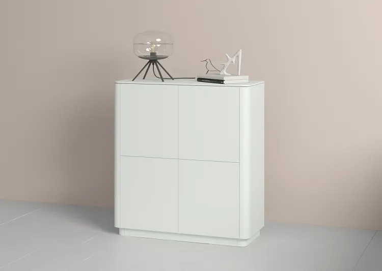 Комод Ellipse Tammi, 100x45x109 см, белый