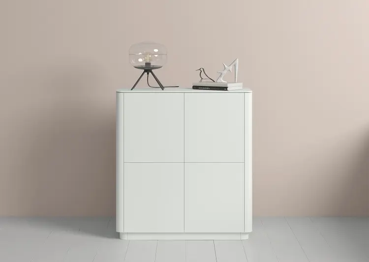 Комод Ellipse Tammi, 100x45x109 см, белый