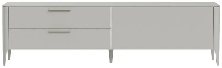 ТВ-тумба напольная Ellipse Type, 198x55x51 см, серый, бежевый