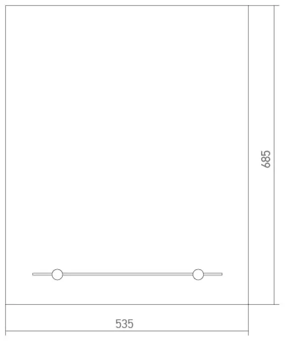 Зеркало настенное Mixline 53.5x68.5 см купить,NaN