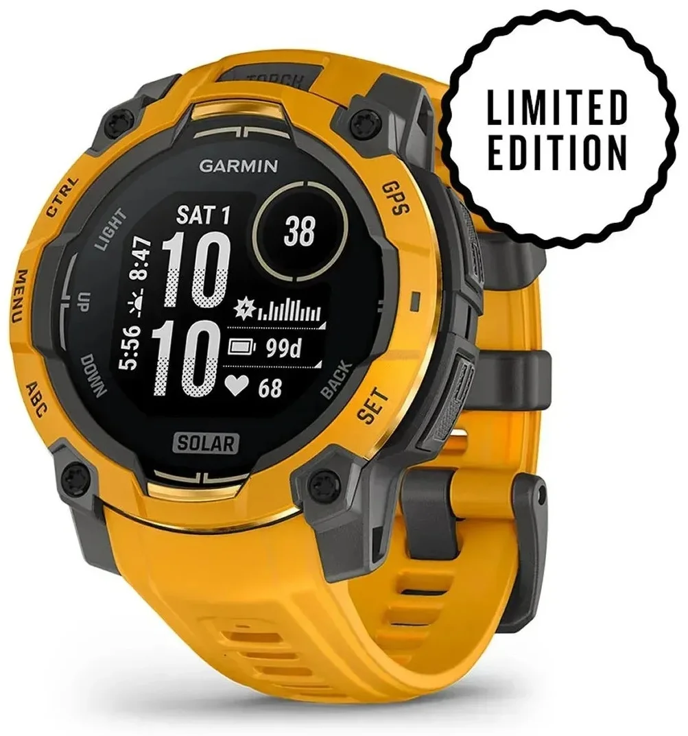 Смарт-часы Garmin Instinct 3 Solar 50 мм Sunburst/Gray