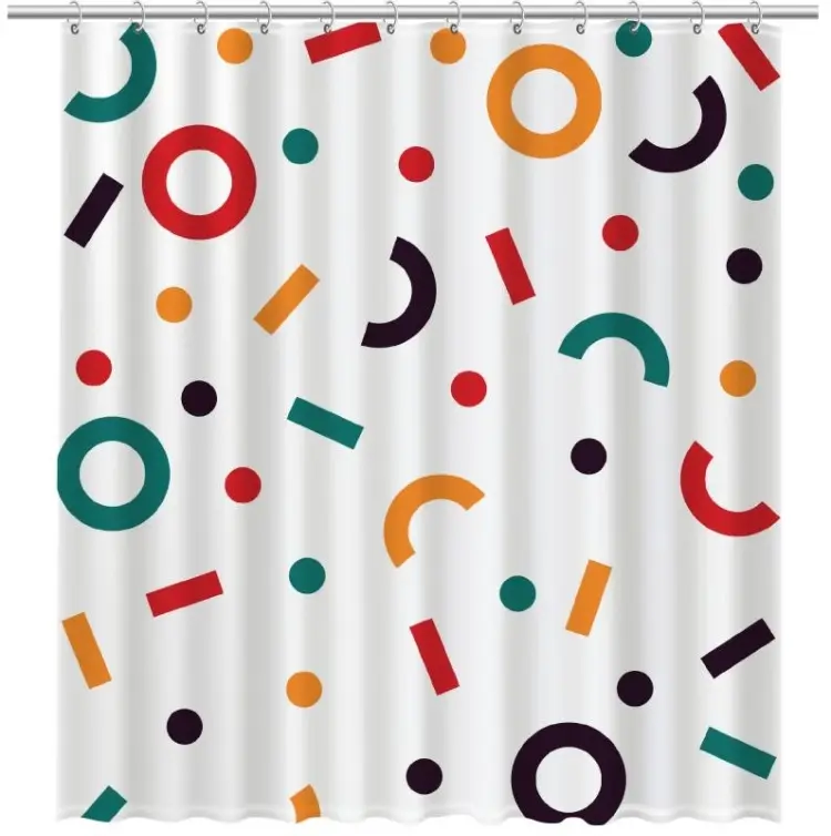 Штора FIXSEN Candy 180x200 белый, полиэстер