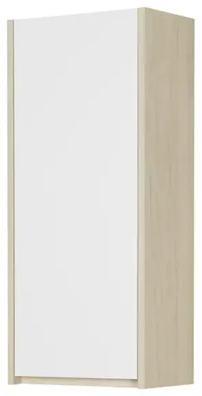 Шкаф-пенал навесной KABINKA.KZ Сканди, 35x23x80 см, белый, коричневый купить,NaN