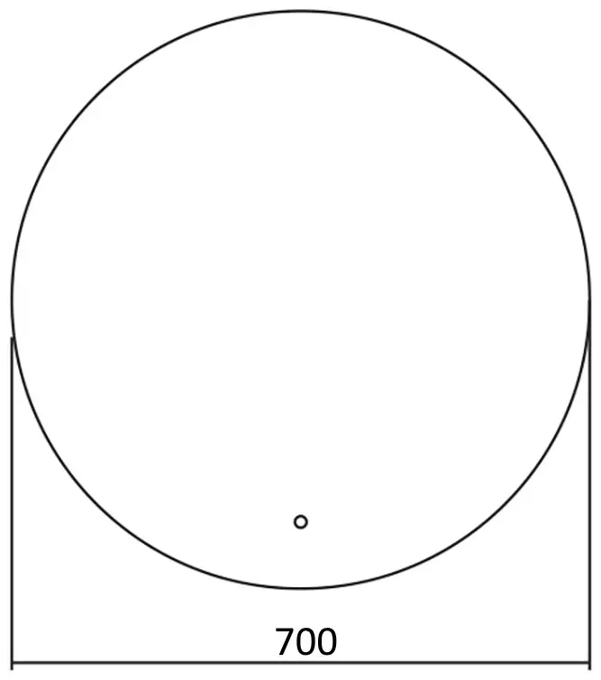 Зеркало настенное МИР ЗЕРКАЛ 70x70 см купить,36000