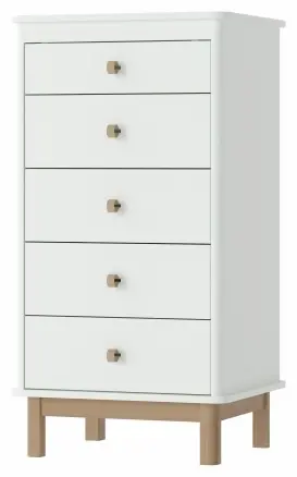 Детский комод Ellipse Classic, 57x50.2x113 см, белый купить,NaN