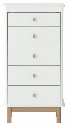 Детский комод Ellipse Classic, 57x50.2x113 см, белый купить,NaN