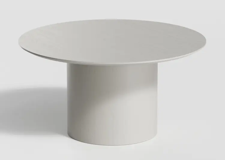 Журнальный столик Ellipse Type, 80х80x41 см, серый, бежевый
