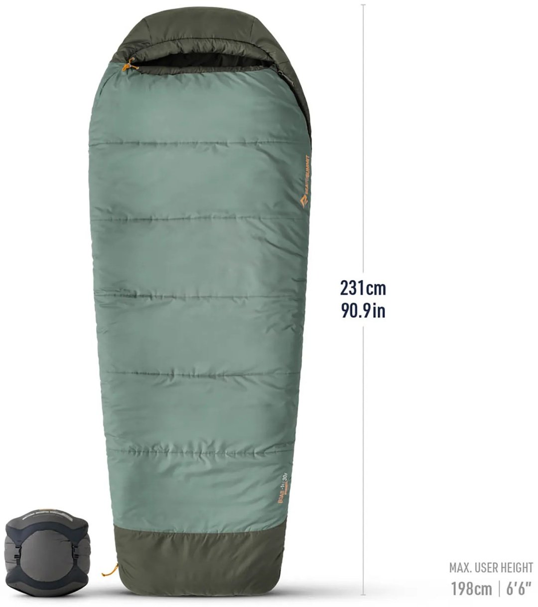 Sea To Summit ASL043121-212004 Boab Synthetic long кокон кемпинговый зеленый