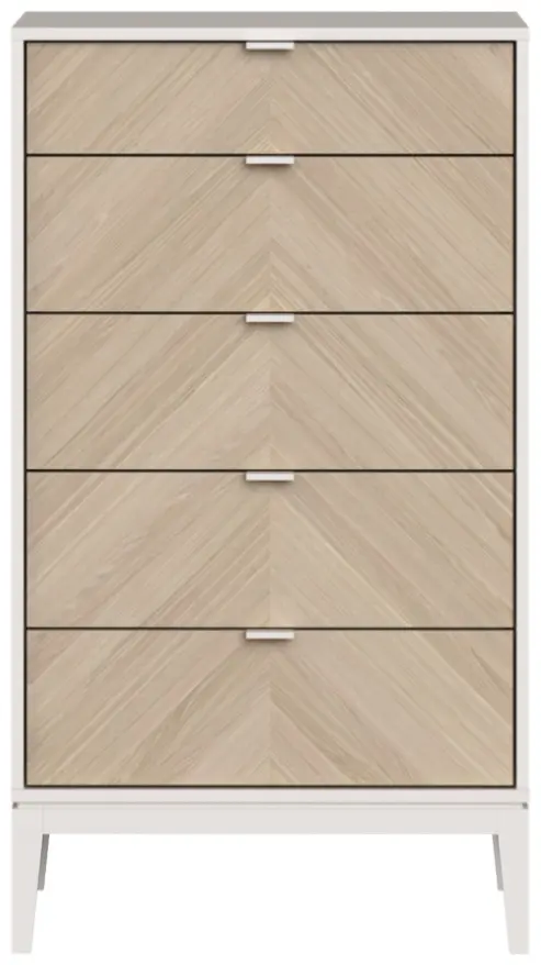 Комод Ellipse Fjord, 55x45x116 см, белый