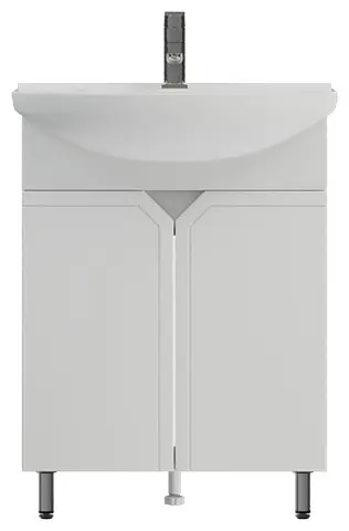 Тумба с раковиной Corozo "Сириус" 65 Cetus, 65x85x44.5 см, белый купить,NaN