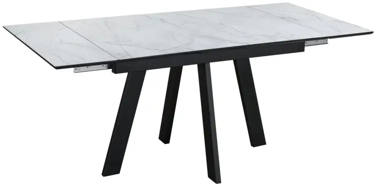Обеденный стол ДИК WINGS, 120х80x75 см, МДФ, черный, белый купить,NaN