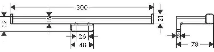 Hansgrohe держатель AddStoris 41748340 1 шт, металл