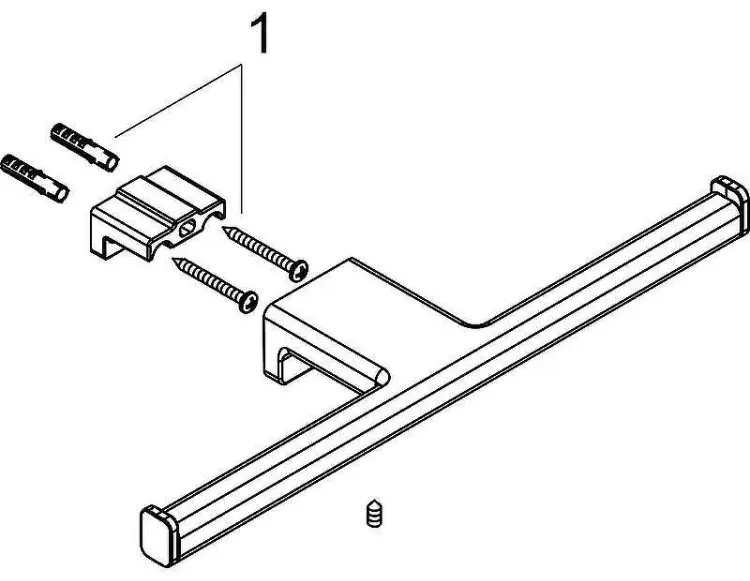 Hansgrohe держатель AddStoris 41748340 1 шт, металл