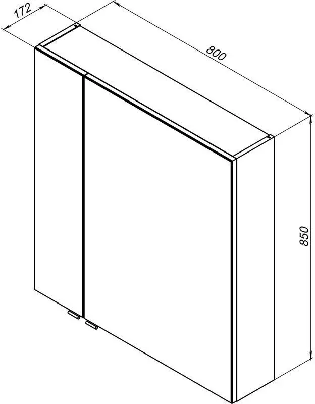 Шкаф навесной Aquanet 80x17.2x85 см, Алвита купить,NaN