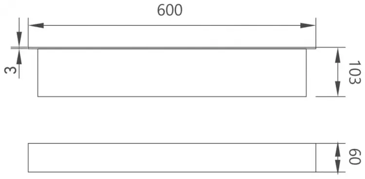 Abber полка Nischen AN3010MW 1 шт, нержавеющая сталь