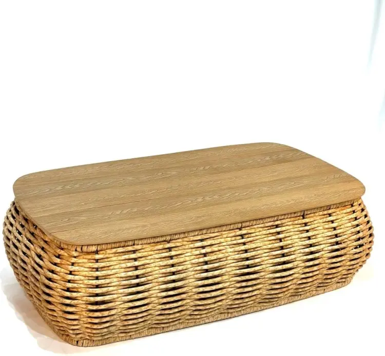 Садовый стол DeckWood 2957 коричневый 137х82х35 см