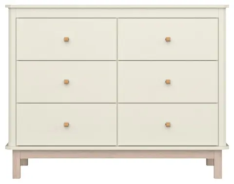 Детский комод Ellipse Classic, 112.6x50.2x88 см, белый, бежевый