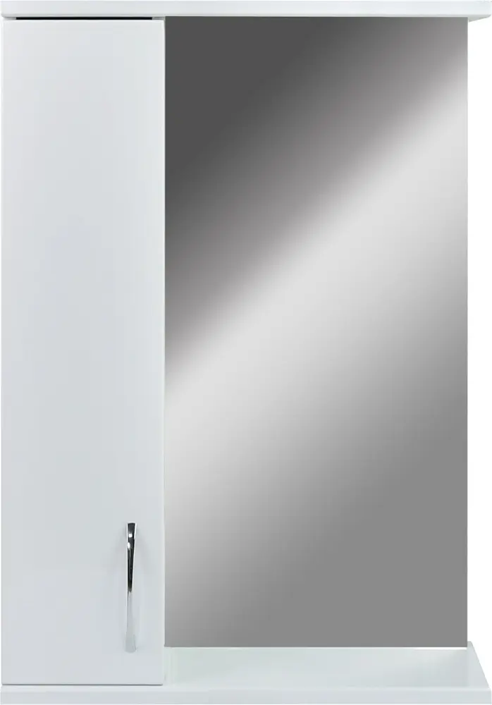 Шкаф зеркальный навесной KABINKA.KZ Эрика 80, 80x17x70 см, белый