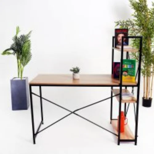 Стол компьютерный 120х60x122см черно-коричневый купить,NaN