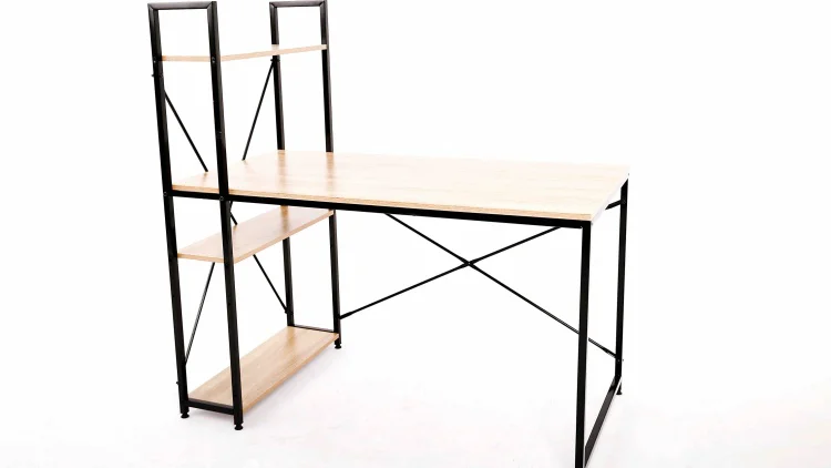 Стол компьютерный 120х60x122см черно-коричневый