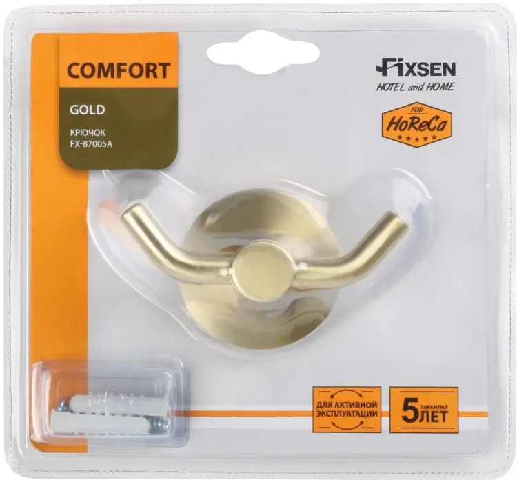 FIXSEN крючок COMFORT GOLD FX-87005A 1 шт, нержавеющая сталь купить,NaN