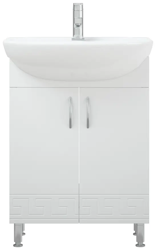 Тумба с раковиной Corozo ОЛИМП 55, 55x85x44 см, белый купить,NaN