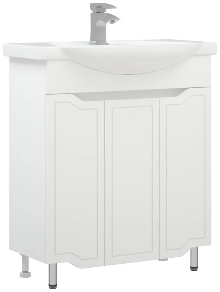 Тумба без раковины KABINKA.KZ Мирра 75, 75x85x47 см, белый купить,NaN