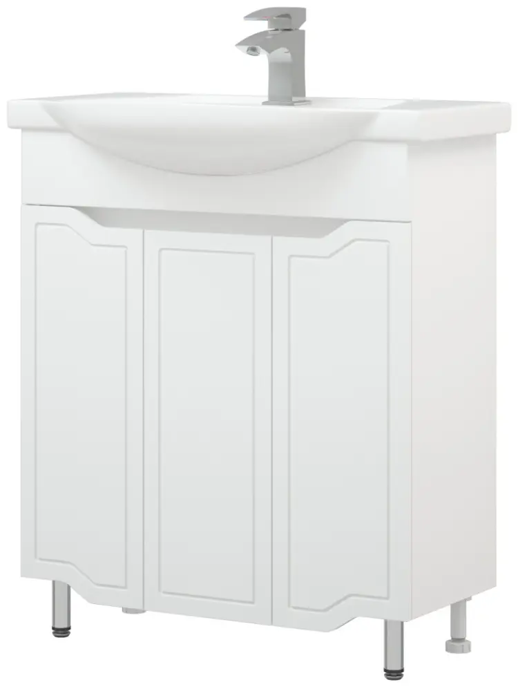 Тумба без раковины KABINKA.KZ Мирра 75, 75x85x47 см, белый купить,NaN
