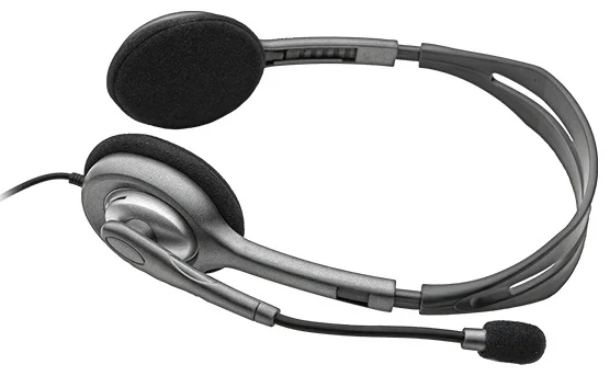 Наушники Logitech Stereo Headset H111 серый