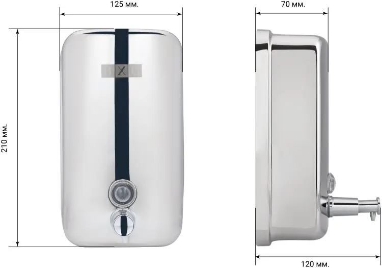 Дозатор для жидкого мыла BXG SD-H1-1000