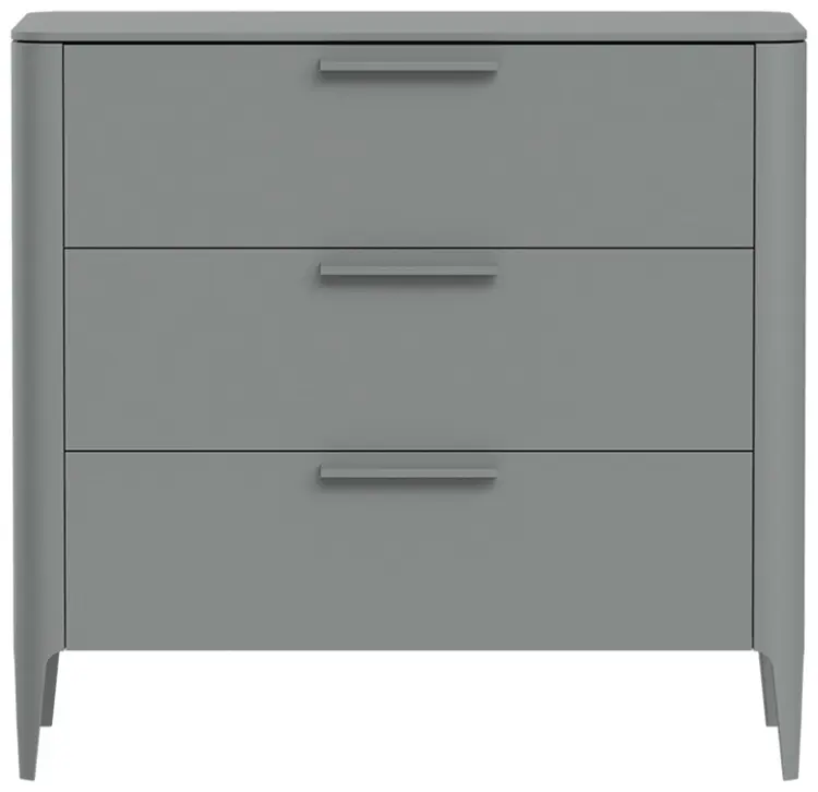 Комод Ellipse Type, 90x51x85 см, серый