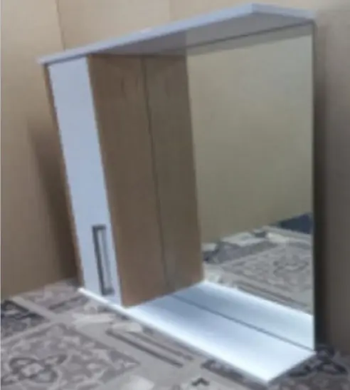 Шкаф зеркальный навесной KABINKA.KZ Дуэт 50, 50x15x70 см, белый, коричневый купить,NaN