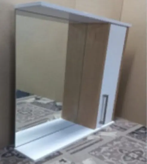 Шкаф зеркальный навесной KABINKA.KZ Дуэт 50, 50x15x70 см, белый, коричневый купить,NaN