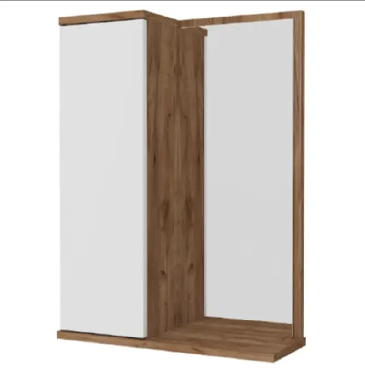 Шкаф зеркальный навесной KABINKA.KZ Ангелика, 50x17.5x70 см, коричневый