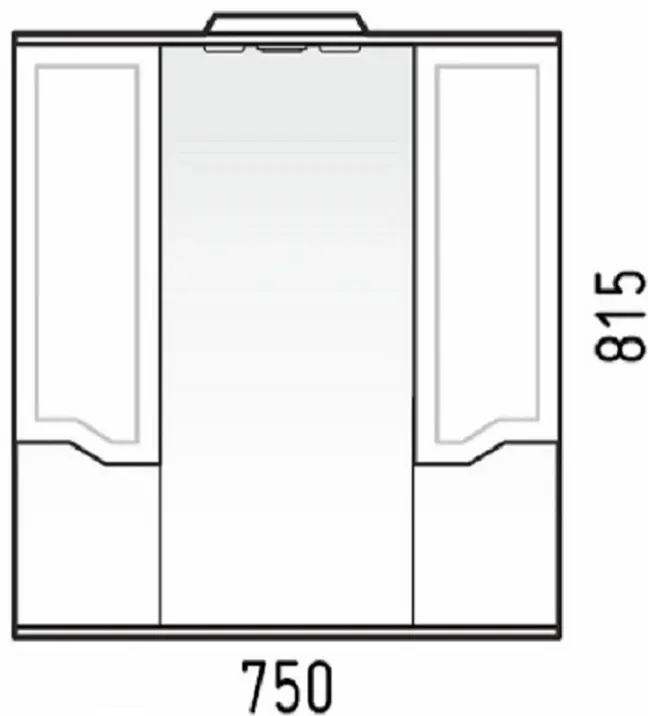 Шкаф навесной KABINKA.KZ Мирра Cetus, 75x17x81.6 см, белый купить,NaN