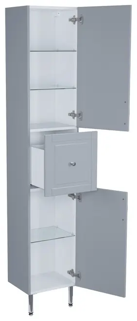 Шкаф напольный IDDIS OXF36L0i97, 36x30.2x190 см, светло серый купить,NaN