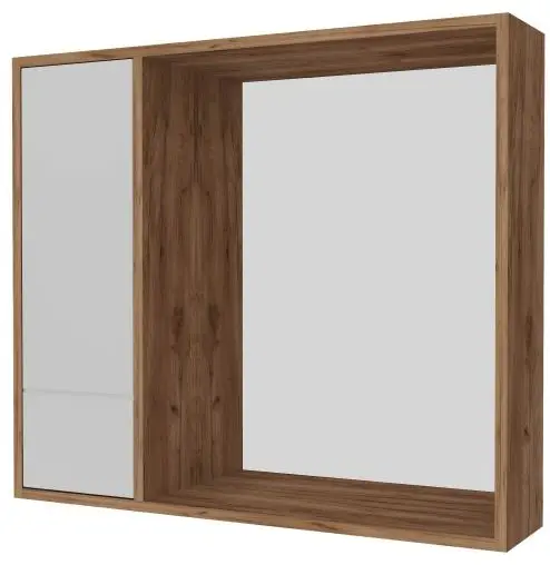 Шкаф зеркальный навесной KABINKA.KZ Ирма, 70x17.5x70 см, коричневый купить,NaN