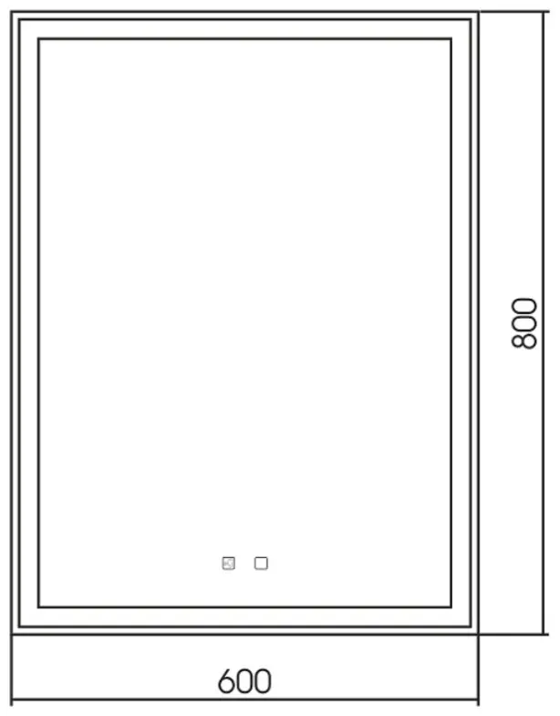 Зеркало настенное Azario 60x80 см купить,100800