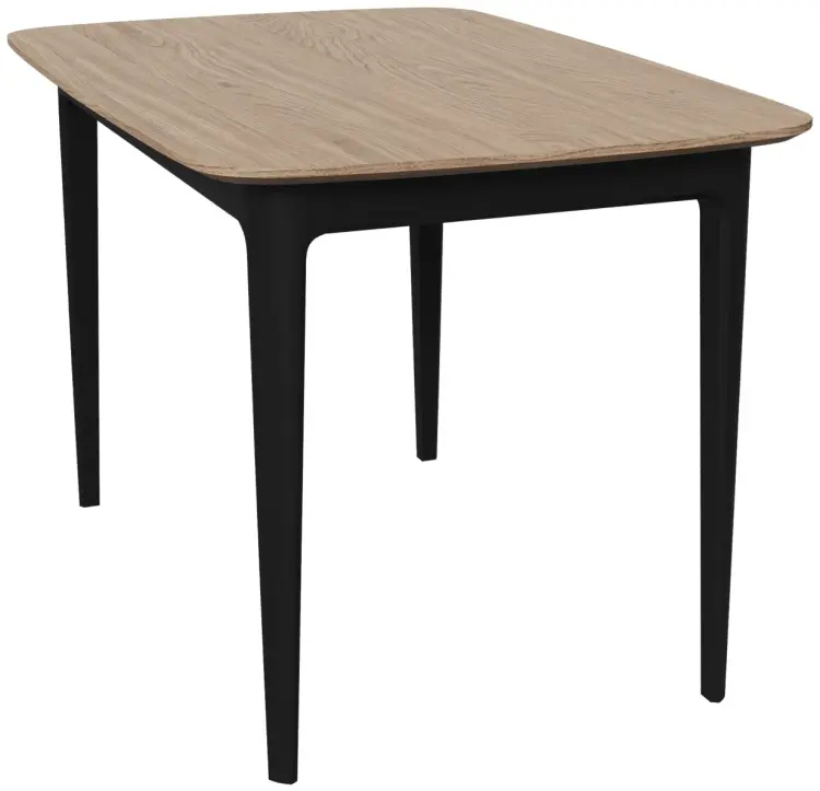 Обеденный стол Ellipse Tammi, 120х80x75 см, ЛДСП, МДФ, черный, коричневый
