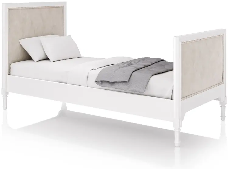 Кровать подростковая Ellipse Elit, 90x200 см, белый, бежевый