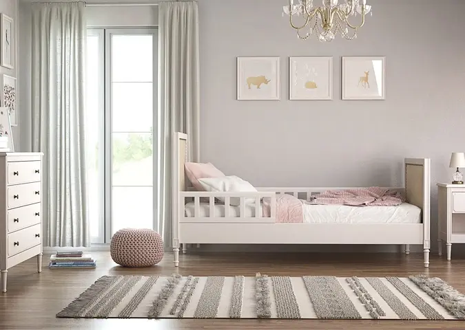 Кровать подростковая Ellipse Elit, 90x200 см, белый, бежевый