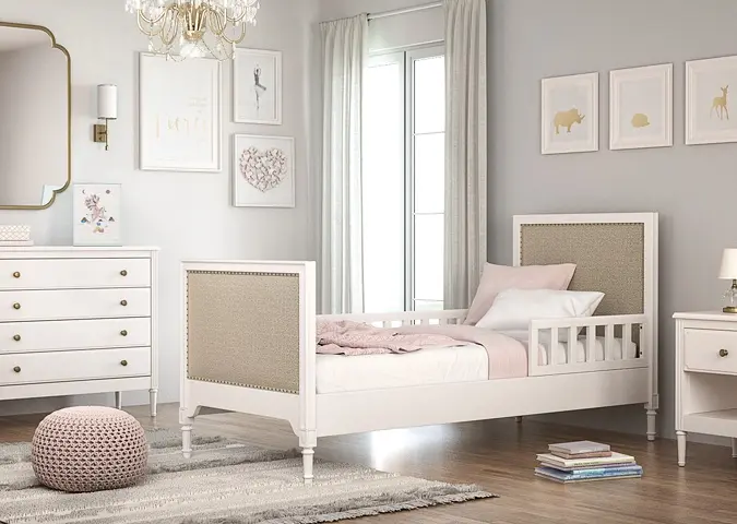 Кровать подростковая Ellipse Elit, 90x200 см, белый, бежевый