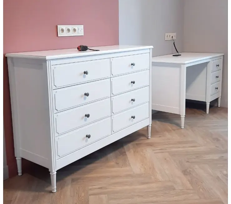 Комод Ellipse Elit, 128x46x94 см, белый