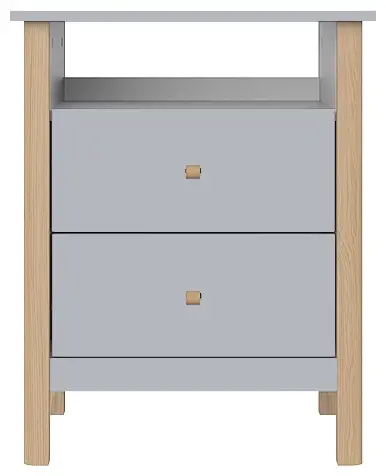 Тумба Ellipse Classic, 56x69x50 см, серый