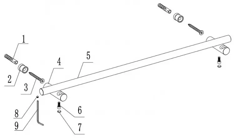 Abber держатель Osten 316 AA1856BST 1 шт, нержавеющая сталь купить,51000