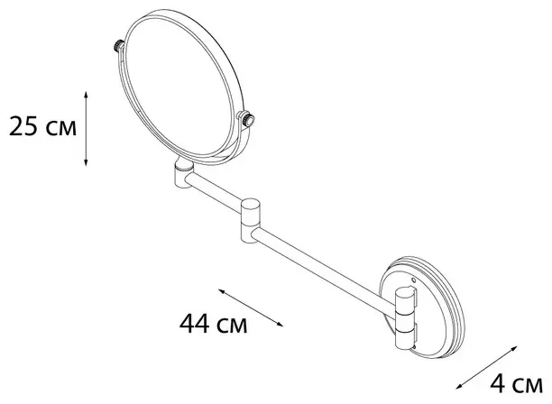 Зеркало настенное FIXSEN 24.5x25 см купить,30520